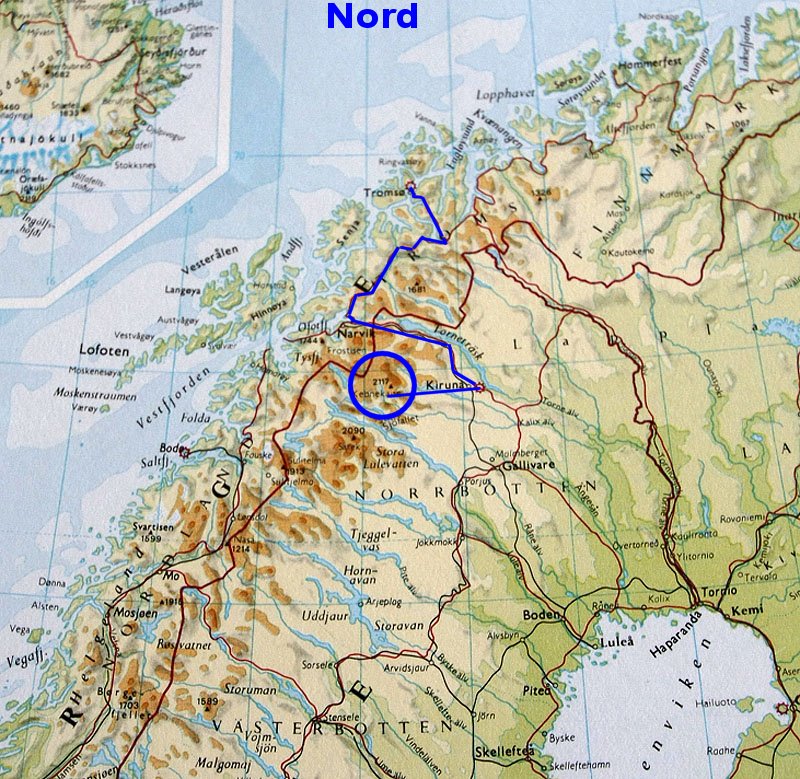 Kart nord norge sverige